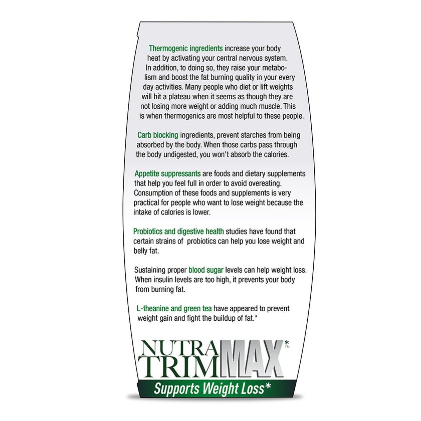 Nature's Answer Nutra Trim Max Vegetarian Capsules For Weight Management, Pack of 180’s