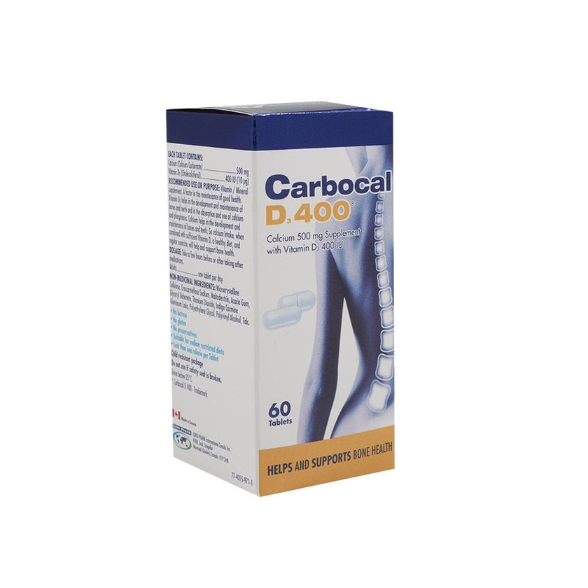 Carbocal D 400 Tablets, Pack of 60's