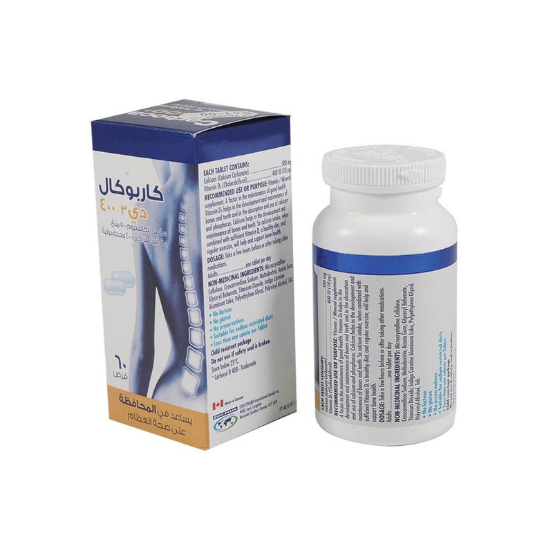 Carbocal D 400 Tablets 60's
