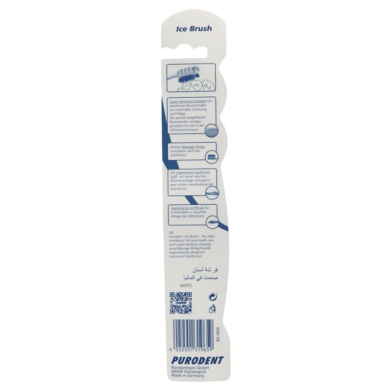 Purodent Ice Brush Super Soft Assorted Toothbrush 1's