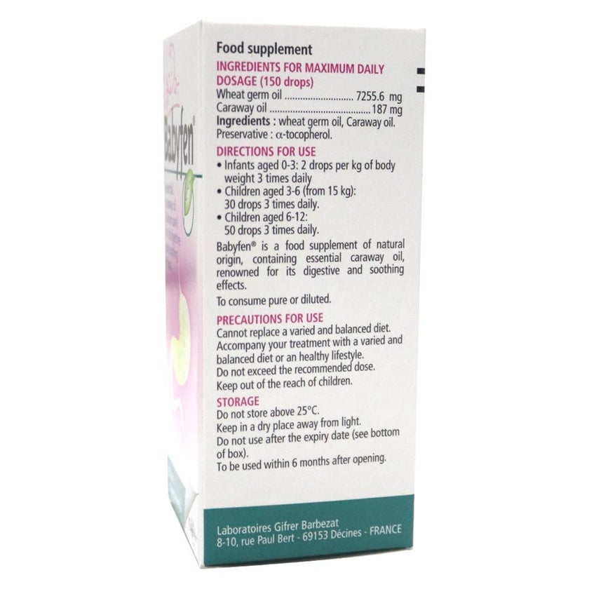 Babyfen Essential Caraway Oil Drops 20ml