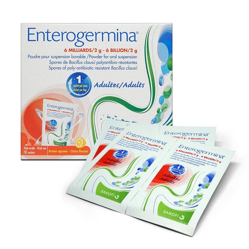 Enterogermina Adult 6 Billion Suspension Sachets, Pack of 10's