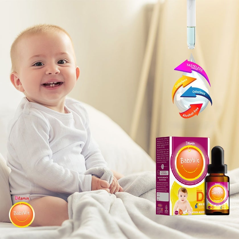 Ditamin BabyVit Liquid Vitamin D3 400 IU Drops 10ml