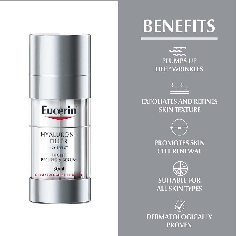 Eucerin Hyaluron-Filler Peeling Anti-Wrinkle Night Serum 30ml