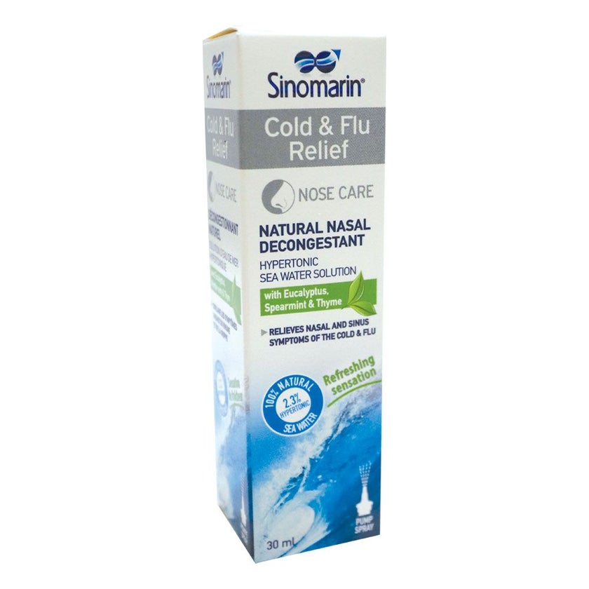 Sinomarin Cold and Flu Relief Nasal Spray 30ml