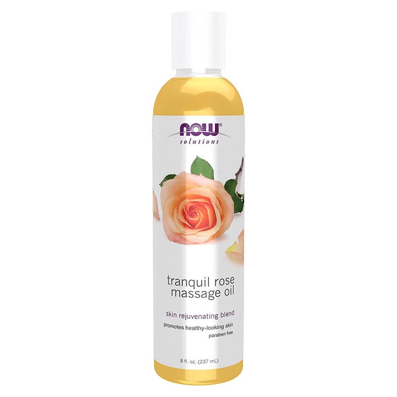 Now Solutions Tranquil Rose Massage Oil For Healthy Skin 237ml