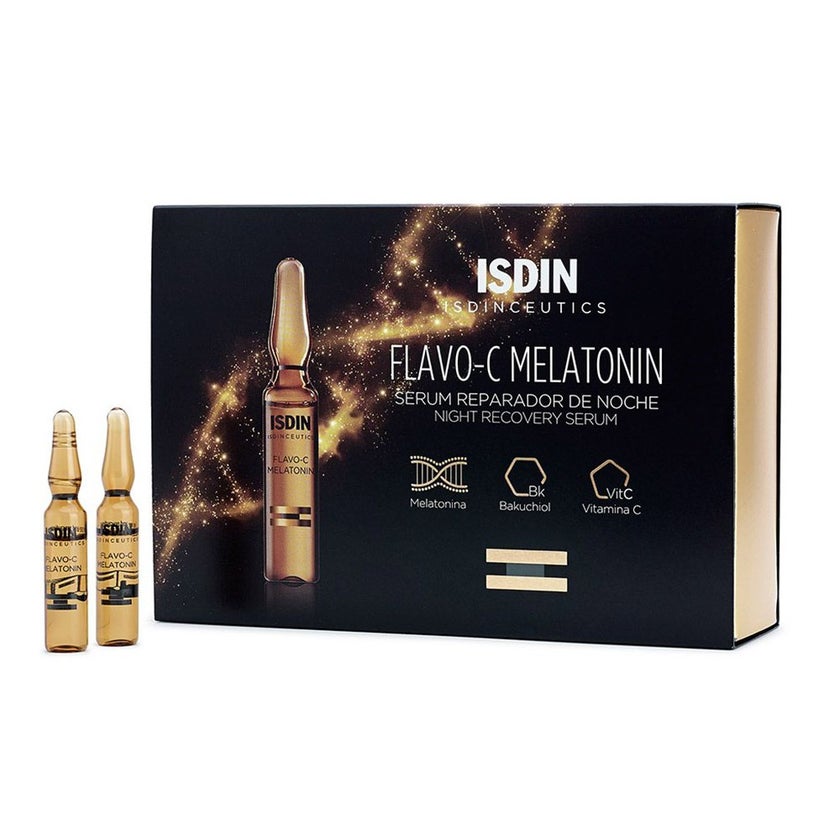 Isdin Isdinceutics Flavo-C Melatonin Ampoules 2ml, Pack of 30's
