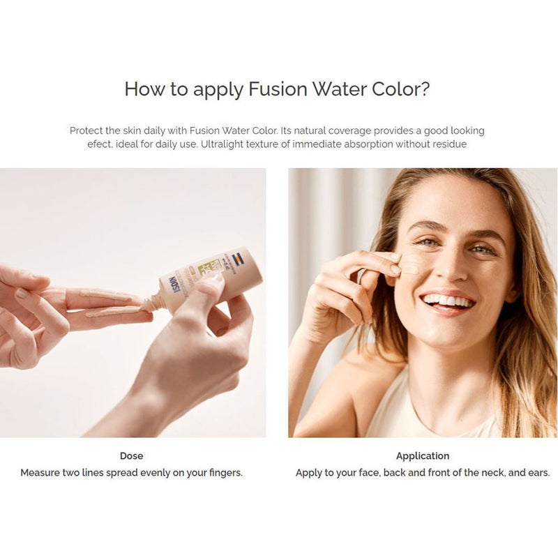 Isdin Fotoprotector SPF50+ Fusion Water Color, Medium, 50 mL