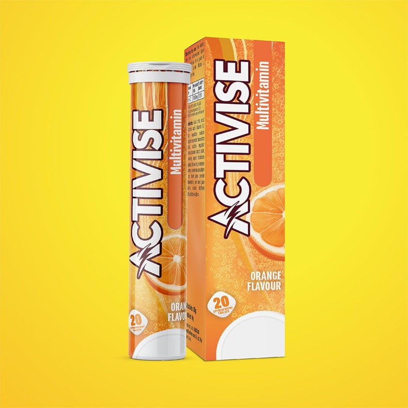 Activise Multivitamins Orange Flavour Effervescent Tablets For Energy & Wellness, Pack of 20's
