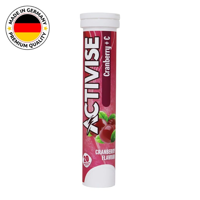Activise Cranberry + Vitamin C Effervescent Tablets For Immunity Boost, Pack of 20's