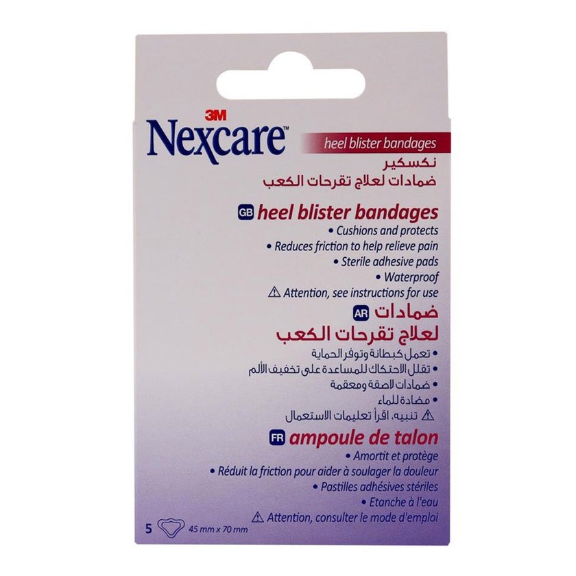 3M Nexcare HBB-5 Heel Blister Bandage, Pack of 5's