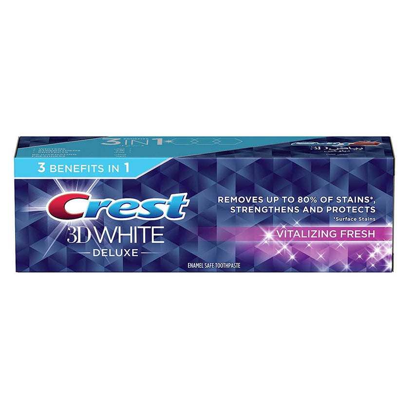 Crest 3D White Deluxe Vitalizing Mint Fresh Toothpaste 75ml