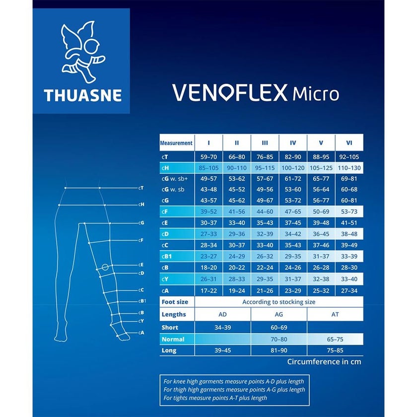 Thuasne Venoflex Micro Stockings CT Normal Caramel S1 30023