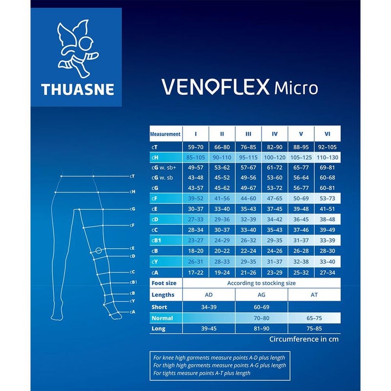 Thuasne Venoflex Micro Tights CT Normal Black S5 30025