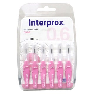 Interprox Nano Interdental Pink Brush 0.6 6's