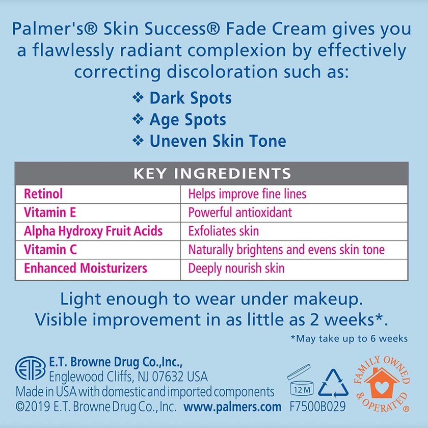 Palmer's Skin Success Anti-Dark Spot Fade Cream All Skin Types 75g