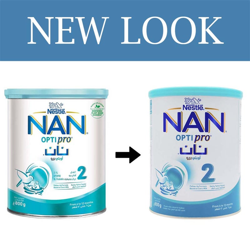 Nestle NAN Optipro Stage 2 Infant Milk Formula For 6 To 12 Months 800g