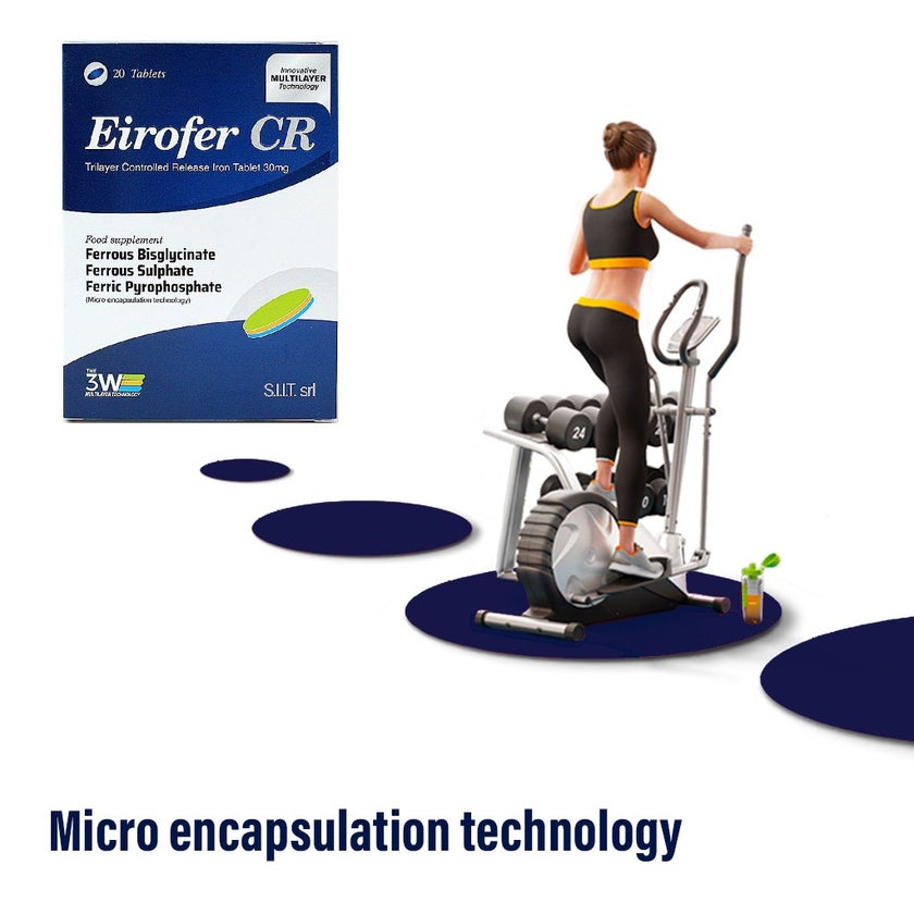 Eirofer CR Controlled Release Iron 30mg Tablets, Pack of 20's