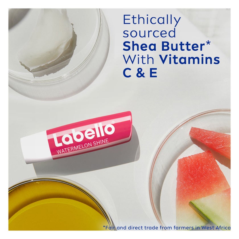 Labello 24H Moisture Watermelon Shine Lip Balm 4.8g - Pink Tint
