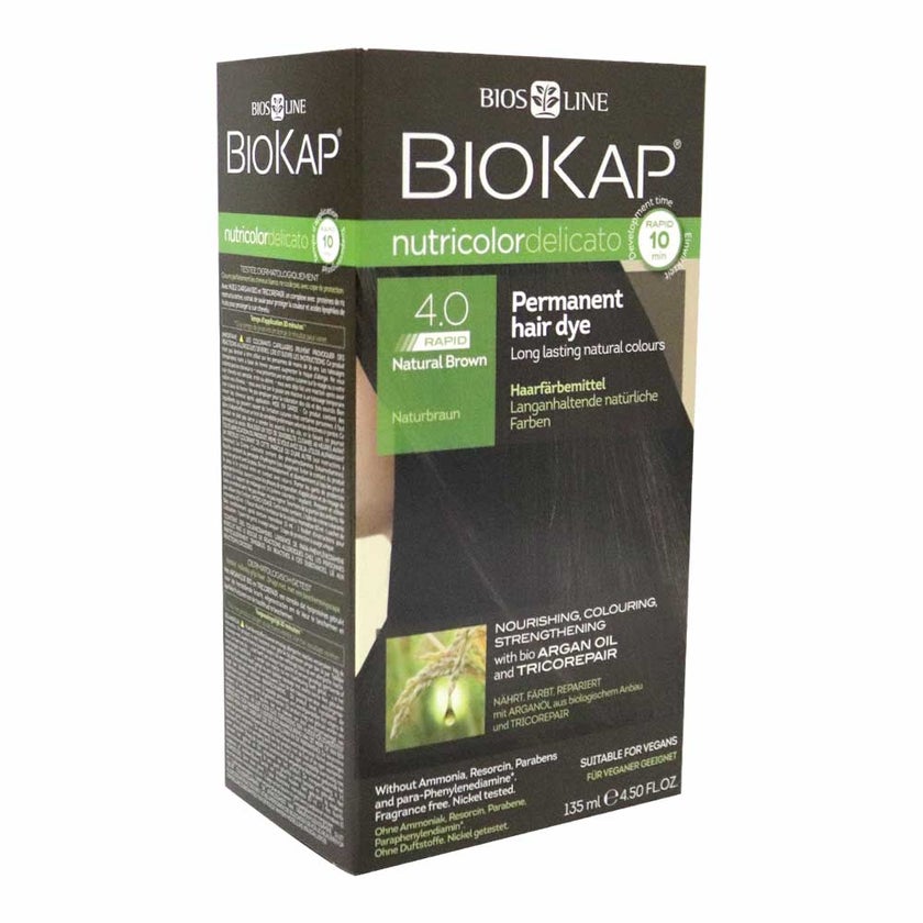 Biokap Nutricolor Delicato Rapid 4.00 Natural Brown 135ml