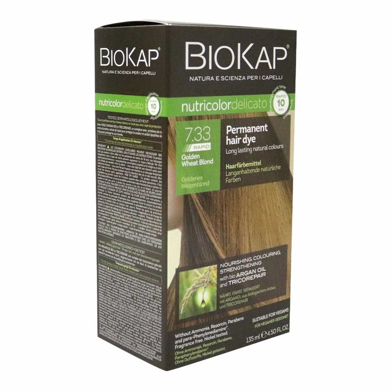 Biokap Nutricolor Delicato Rapid 7.33 Golden Blond Wheat 135 mL