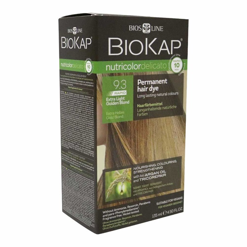 Biokap Nutricolor Delicato Rapid 9.3 Extra Light Golden Blond 135 mL