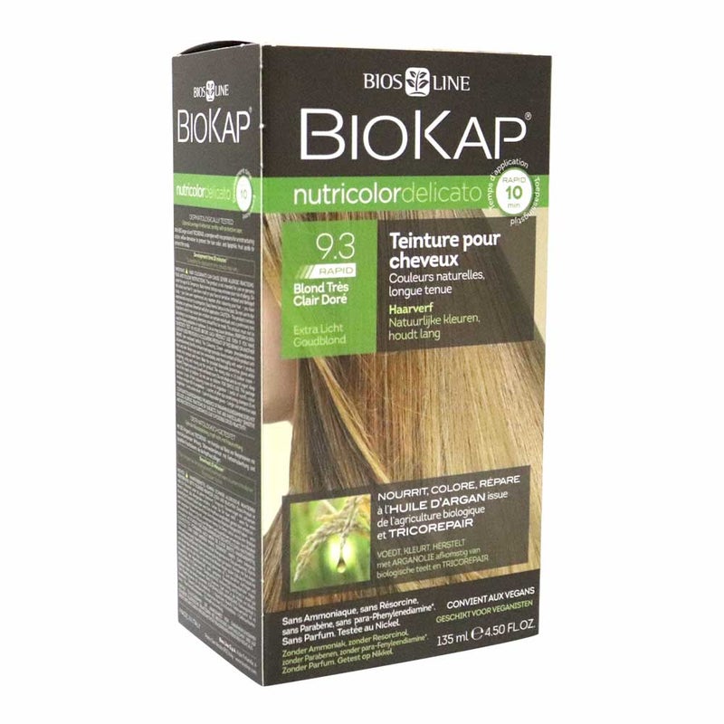 Biokap Nutricolor Delicato Rapid 9.3 Extra Light Golden Blond 135 mL