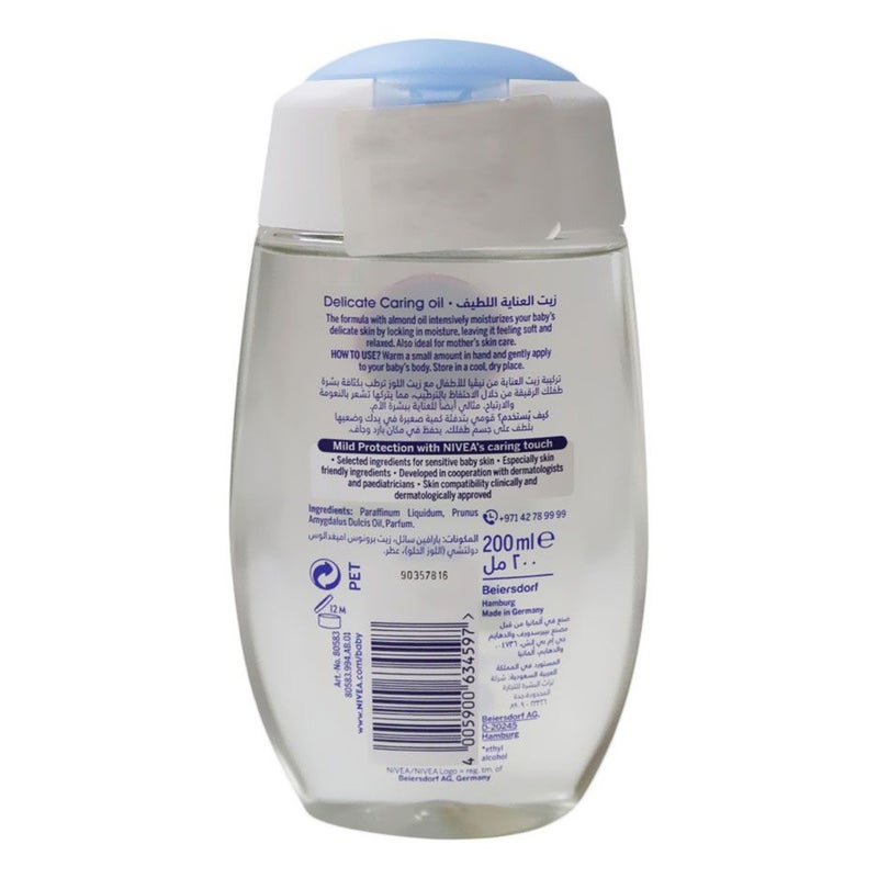 Nivea Baby Delicate Caring Oil 200 mL