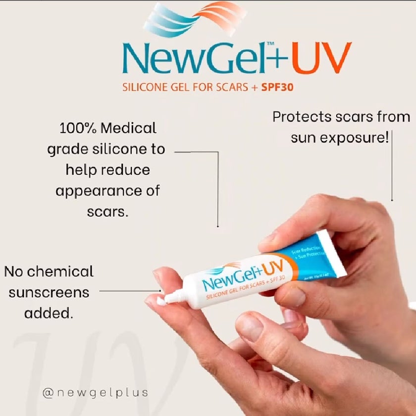 NewGel+UV Advanced Medical-Grade Silicone Scar Gel With SPF 30 15g
