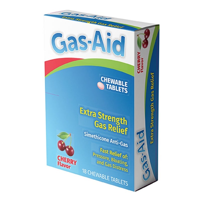 Gas Aid Chewable Tablet Cherry Flavor 18's