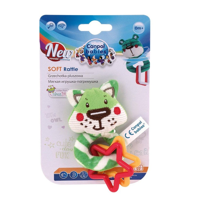 Canpol Babies Baby Toy Jungle Pals Soft Rattle Green 68/044