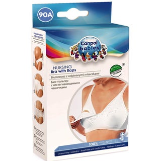 Canpol Babies Maternity Classic Nursing Bra with Flaps White 1's 90A 26/754