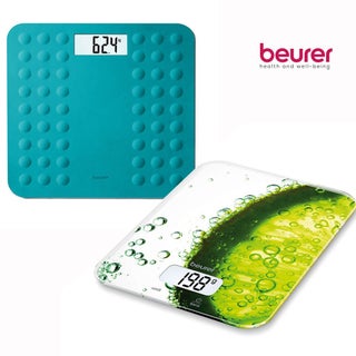 Beurer GS300 Digital Glass Scale and KS19 Kitchen Scale Bundle Pack