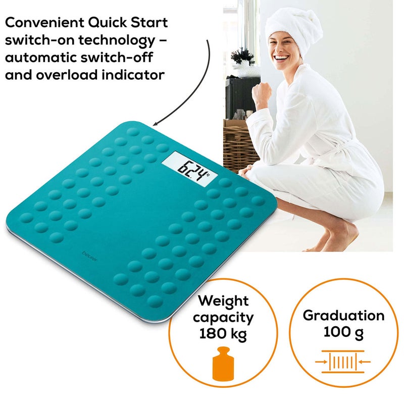 Beurer GS300 Digital Glass Scale and KS19 Kitchen Scale Bundle Pack