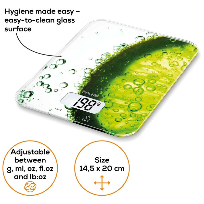 Beurer GS300 Digital Glass Scale and KS19 Kitchen Scale Bundle Pack