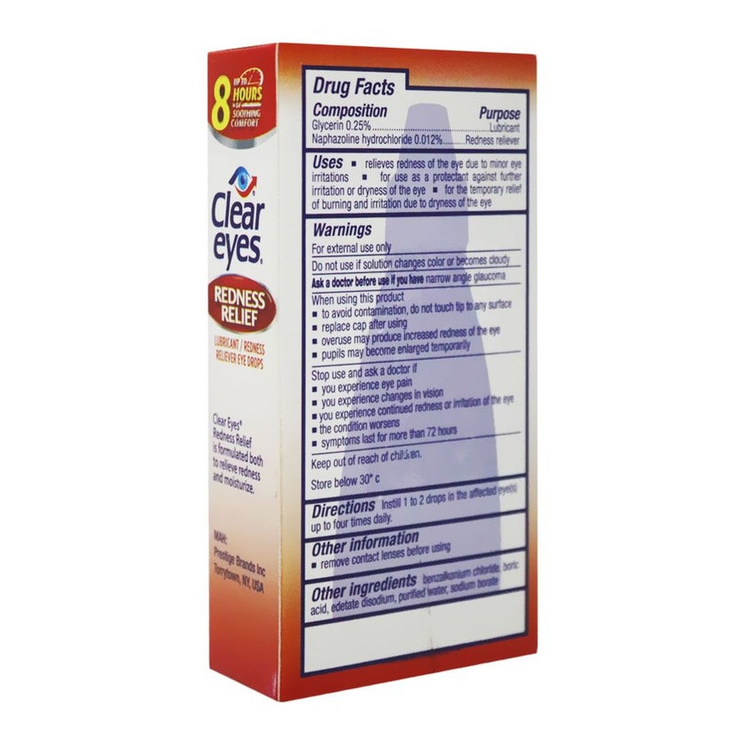 Clear Eyes Redness Relief Eye Drops 15ml