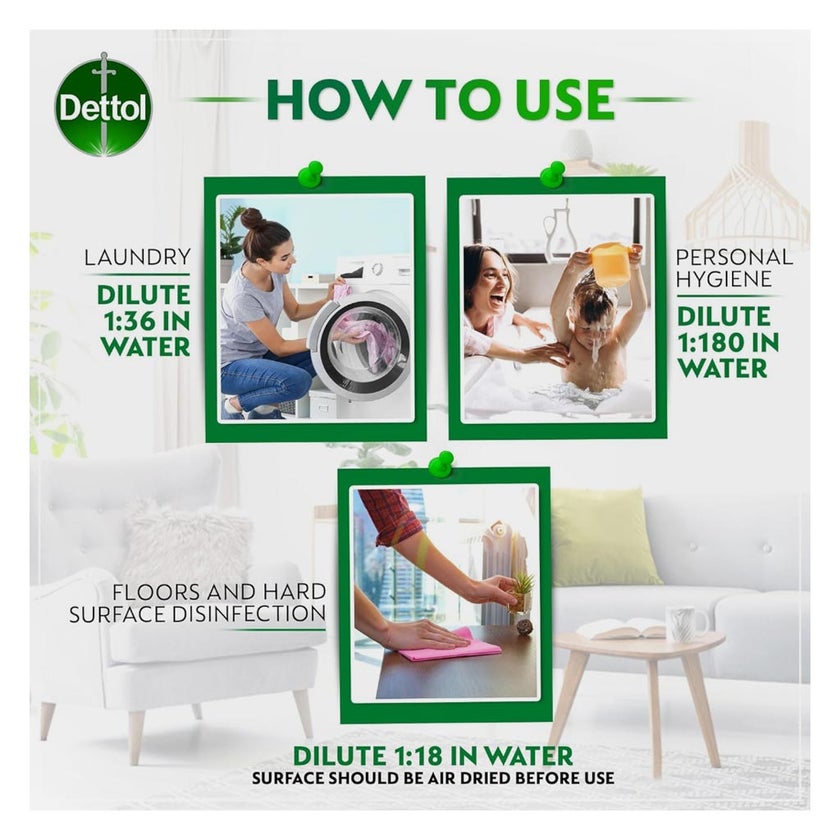 Dettol Antibacterial & Antiseptic Disinfectant Liquid 2L