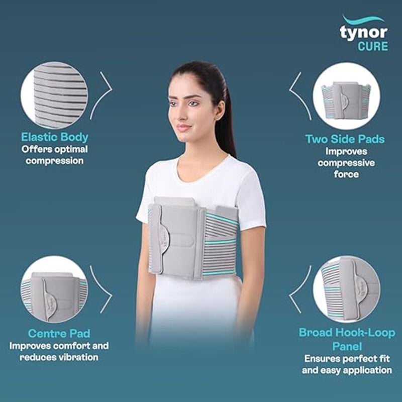 Tynor Chest Binder A11 For Rib Support Large Size, Pack of 1’s 