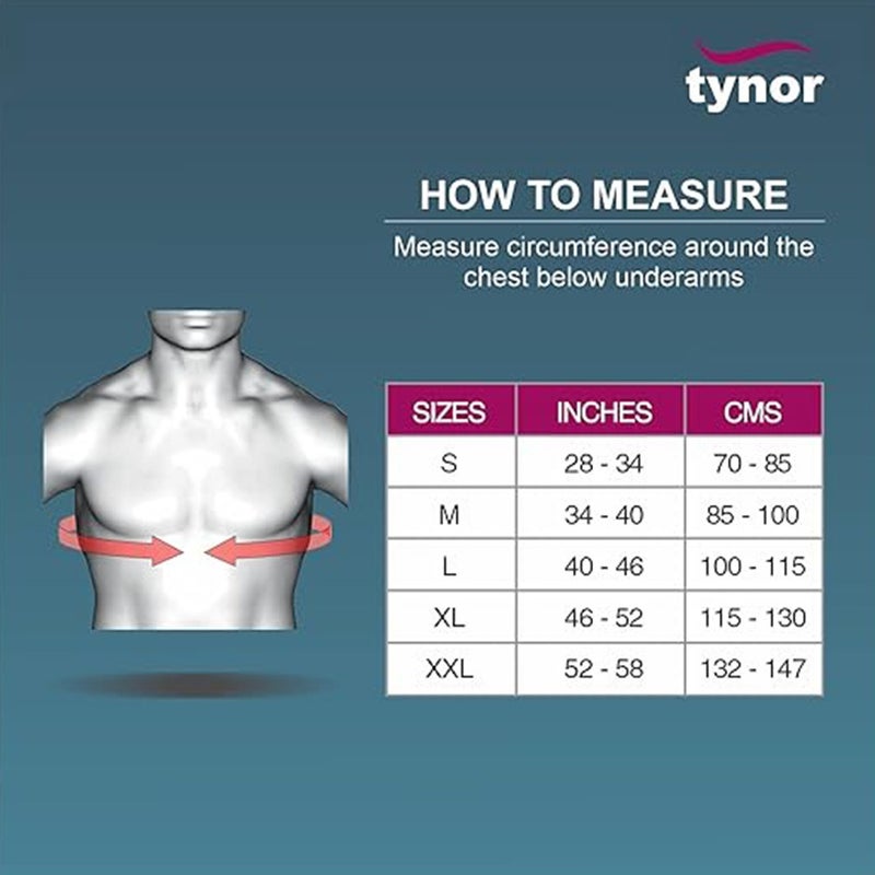 Tynor Chest Binder A11 For Rib Support Large Size, Pack of 1’s 