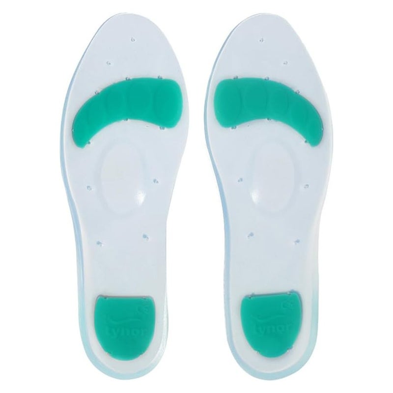 Tynor Silicone Full Insoles - Large Size, 1 Pair