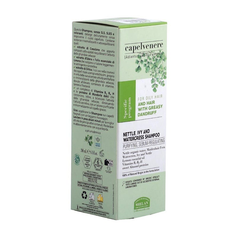Helan Genova Capelvenere Nettle, Ivy & Watercress Bio Shampoo 200 mL