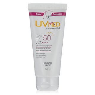 UV Med SPF50 Broad Spectrum Tinted Sunscreen Gel For Oily & Acne Prone Skin 50ml 