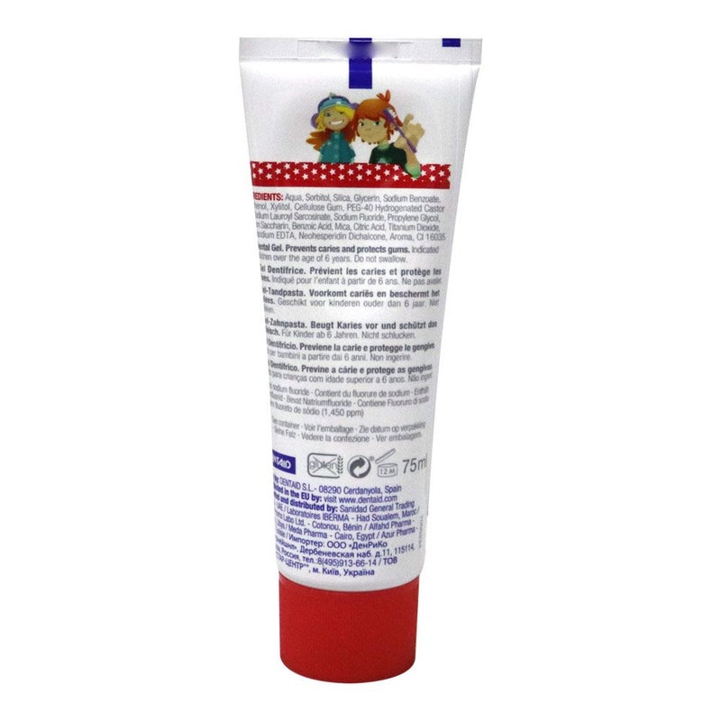 Vitis Junior Gel Toothpaste 75 mL
