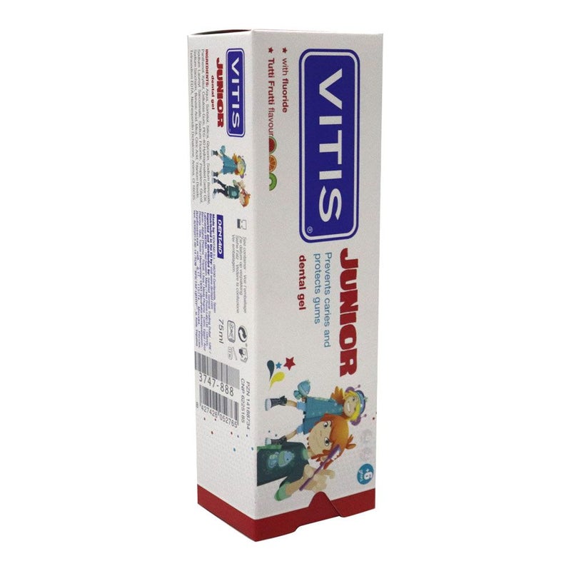 Vitis Junior Gel Toothpaste 75 mL