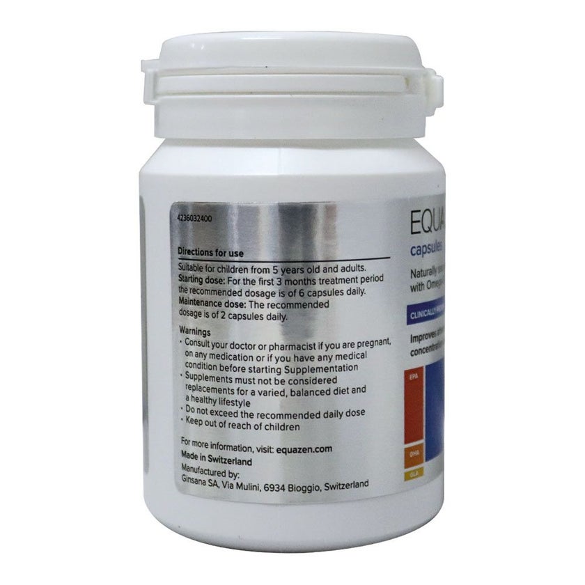 Equazen® Omega-3 & Omega-6 fatty acids for 5+ years Capsules 60's
