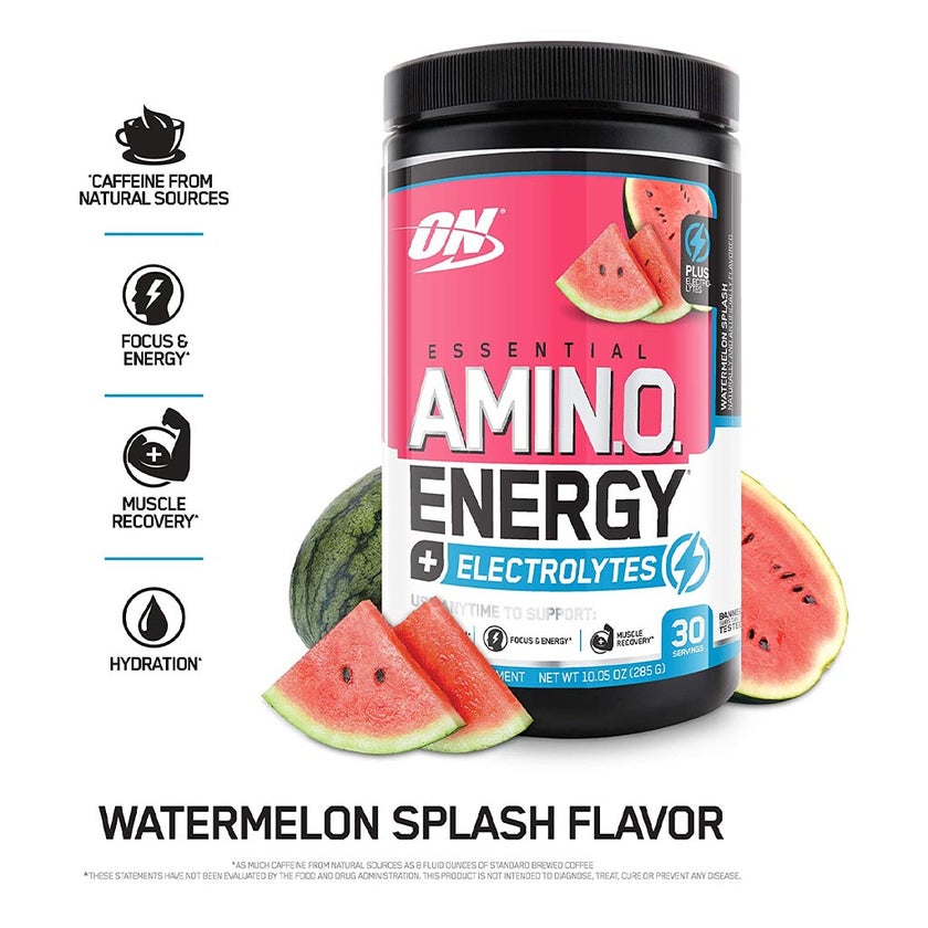 Optimum Nutrition Essential Amino Energy Electrolytes Watermelon 285g 30 Servings