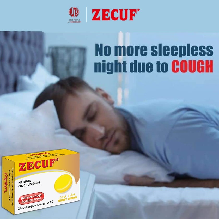 Zecuf Herbal Cough Honey Lemon Lozenges, Pack of 24's