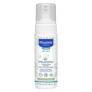 Mustela Stelatopia Foam Baby Shampoo For Atopic Prone Skin, Fragrance-Free 150ml