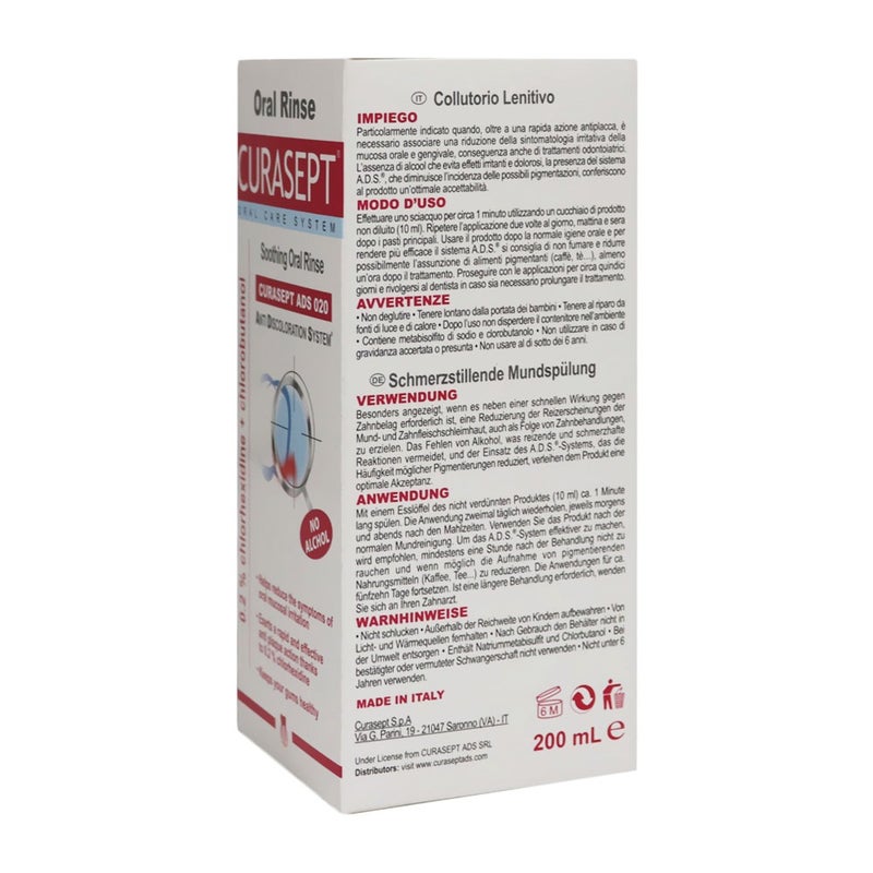 Curasept ADS Soothing Oral Rinse 200 mL