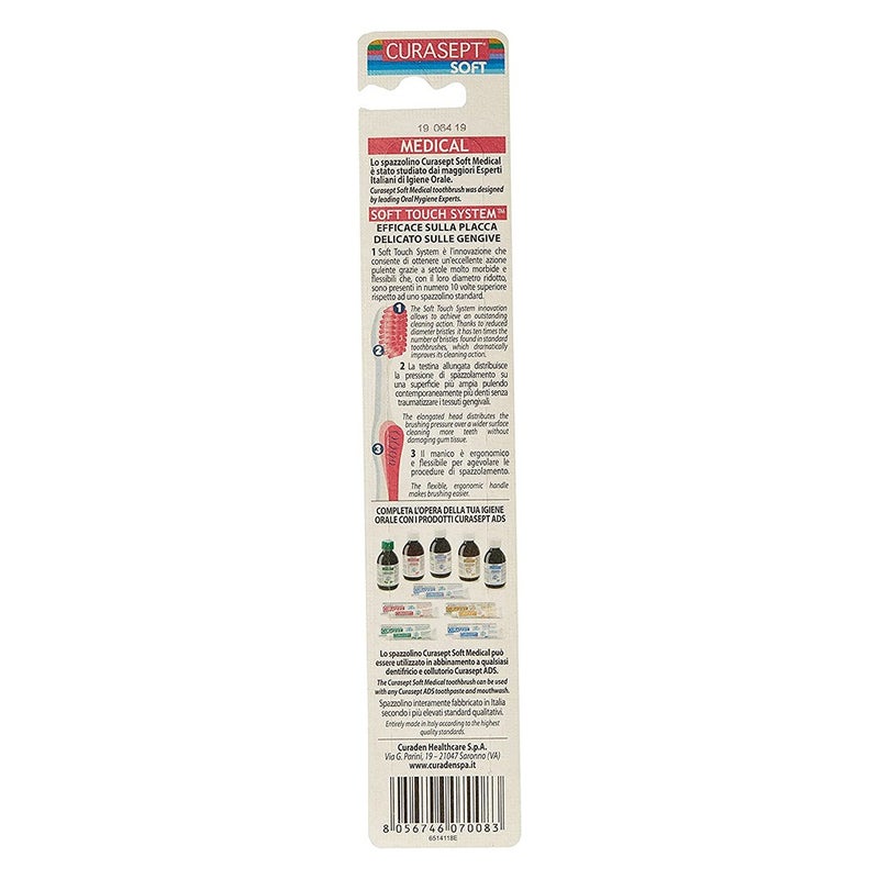 Curasept ADS Medical Red Toothbrush 1's
